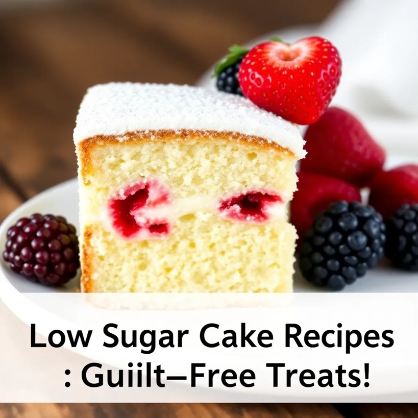 low sugar cake recipes